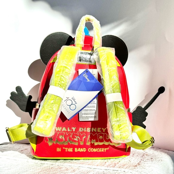 NWT Loungefly Mickey Mouse The Band Concert Disney 100 backpack - Picture 5 of 6